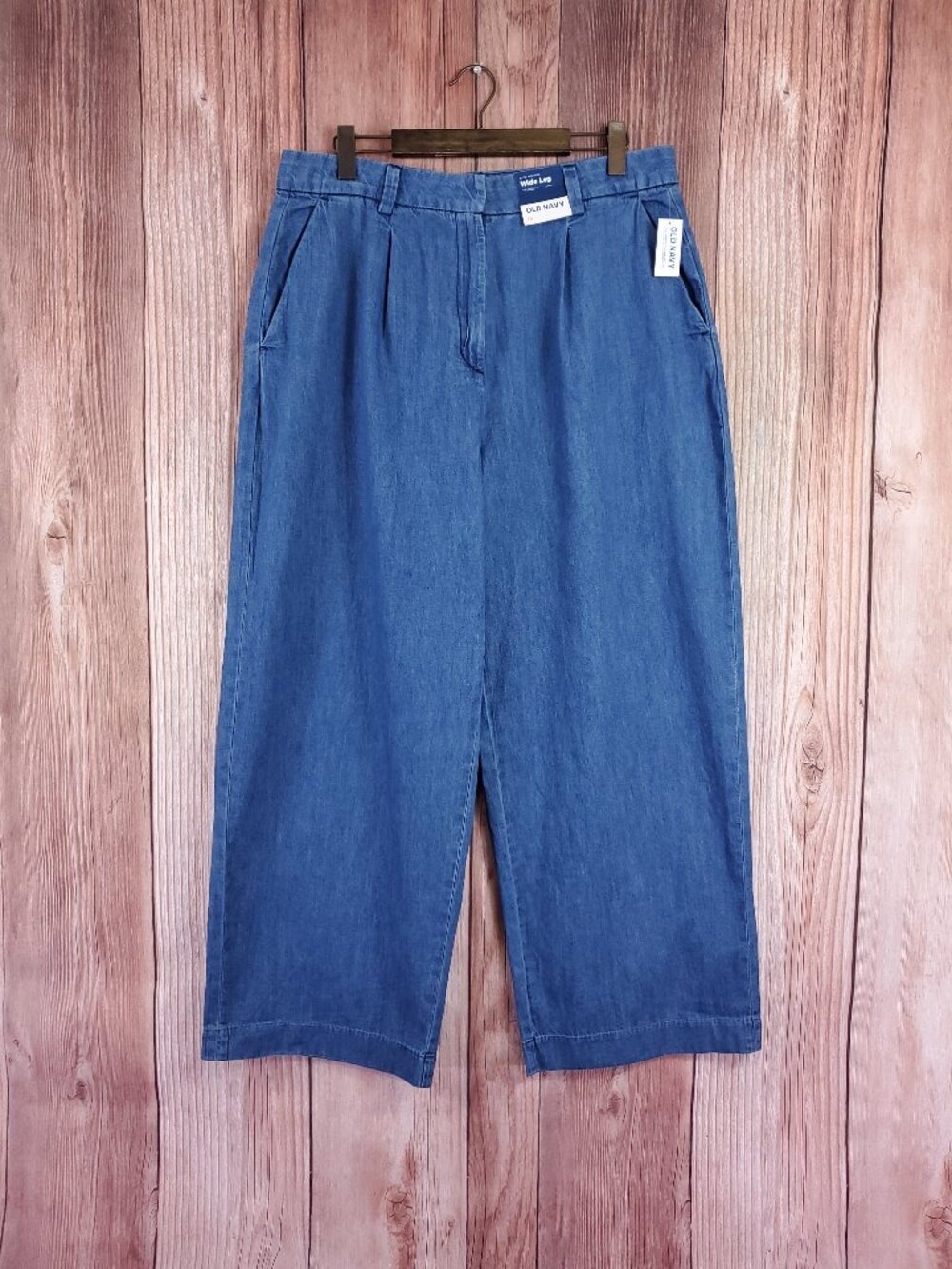 NWT Old Navy Taylor Trouser Womens 16 Extra High Rise Wide Leg Adjustable Waist